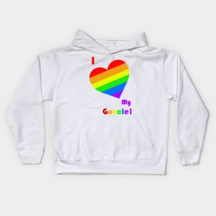 I HEART My Guncle Kids Hoodie